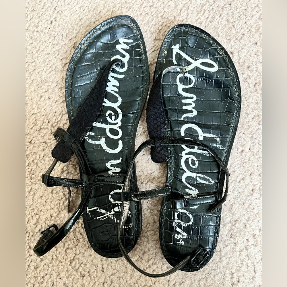 Snake skin faux print sandals